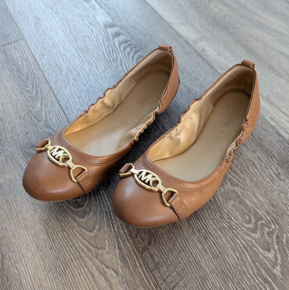 Michael Kors Women's Brown Ballet Flats